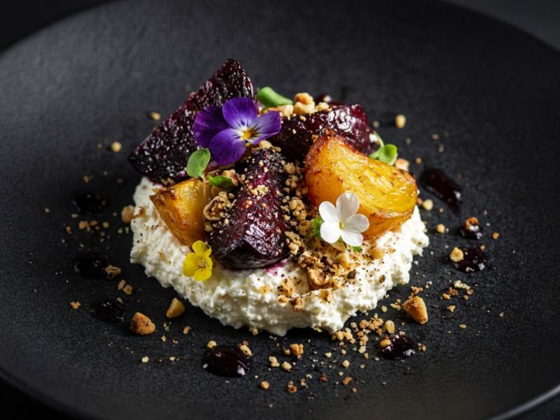 Heritage beetroot tasting plate